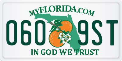 FL license plate 0609ST