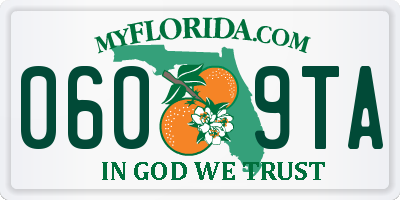 FL license plate 0609TA