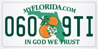 FL license plate 0609TI