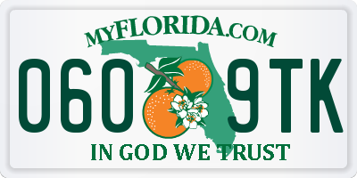 FL license plate 0609TK