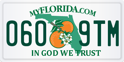 FL license plate 0609TM