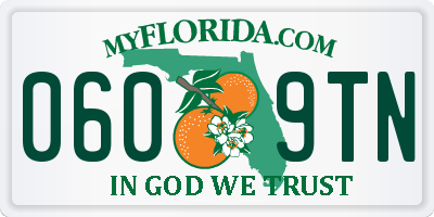 FL license plate 0609TN