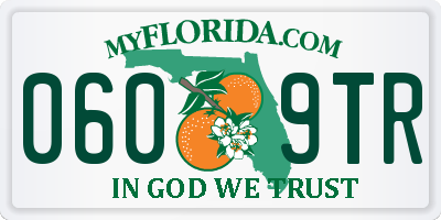 FL license plate 0609TR