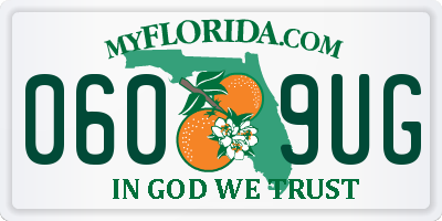 FL license plate 0609UG