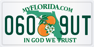 FL license plate 0609UT