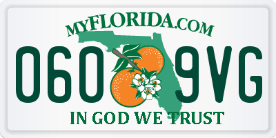 FL license plate 0609VG