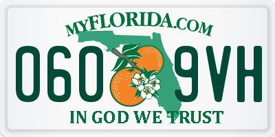 FL license plate 0609VH