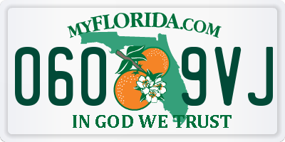 FL license plate 0609VJ