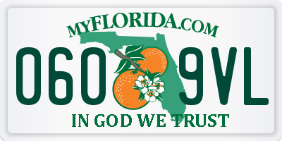 FL license plate 0609VL