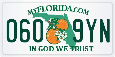 FL license plate 0609YN