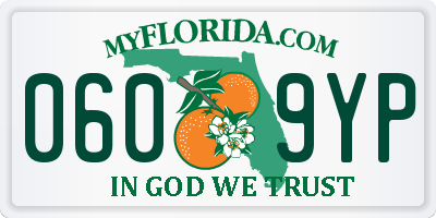 FL license plate 0609YP