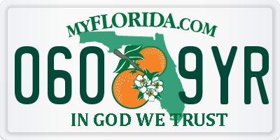 FL license plate 0609YR
