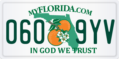 FL license plate 0609YV