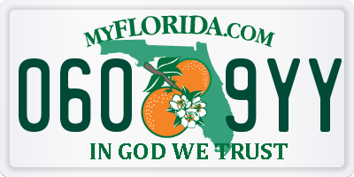 FL license plate 0609YY