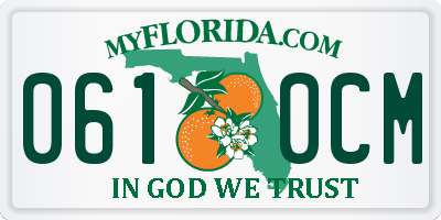 FL license plate 0610CM