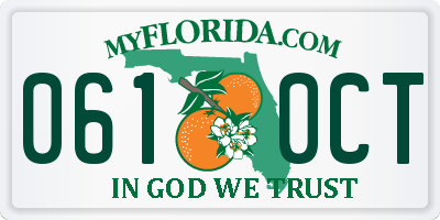 FL license plate 0610CT
