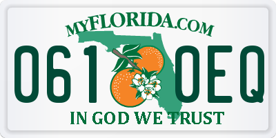FL license plate 0610EQ
