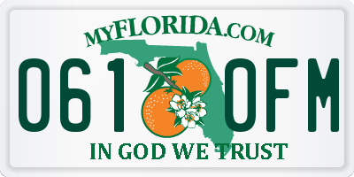 FL license plate 0610FM