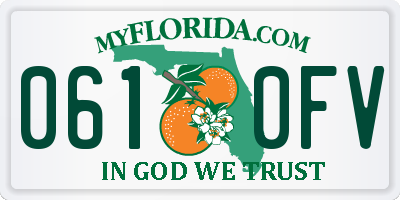 FL license plate 0610FV