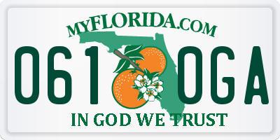 FL license plate 0610GA