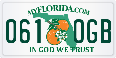 FL license plate 0610GB