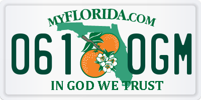 FL license plate 0610GM
