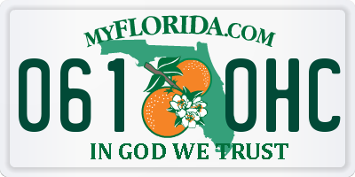 FL license plate 0610HC