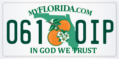 FL license plate 0610IP