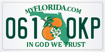 FL license plate 0610KP