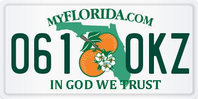 FL license plate 0610KZ