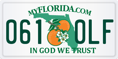 FL license plate 0610LF
