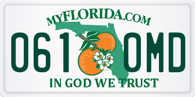 FL license plate 0610MD