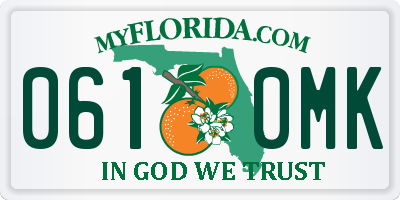 FL license plate 0610MK