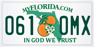 FL license plate 0610MX
