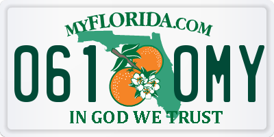 FL license plate 0610MY