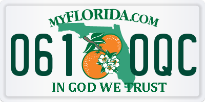 FL license plate 0610QC