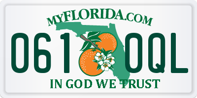 FL license plate 0610QL