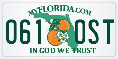 FL license plate 0610ST