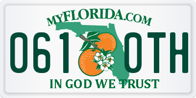 FL license plate 0610TH