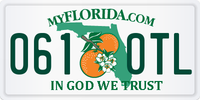 FL license plate 0610TL