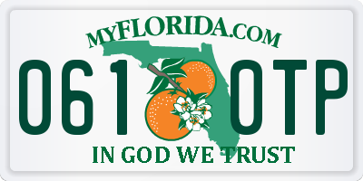 FL license plate 0610TP
