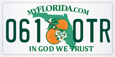 FL license plate 0610TR