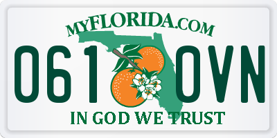FL license plate 0610VN