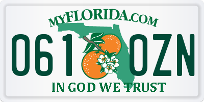FL license plate 0610ZN
