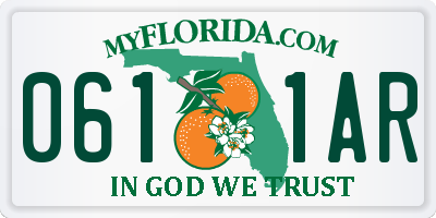 FL license plate 0611AR