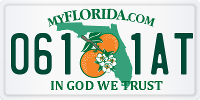 FL license plate 0611AT