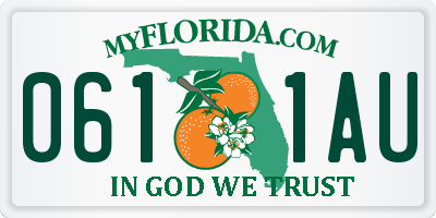 FL license plate 0611AU