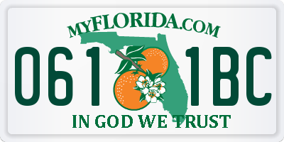FL license plate 0611BC