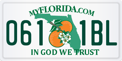 FL license plate 0611BL