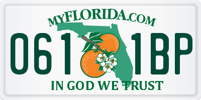 FL license plate 0611BP
